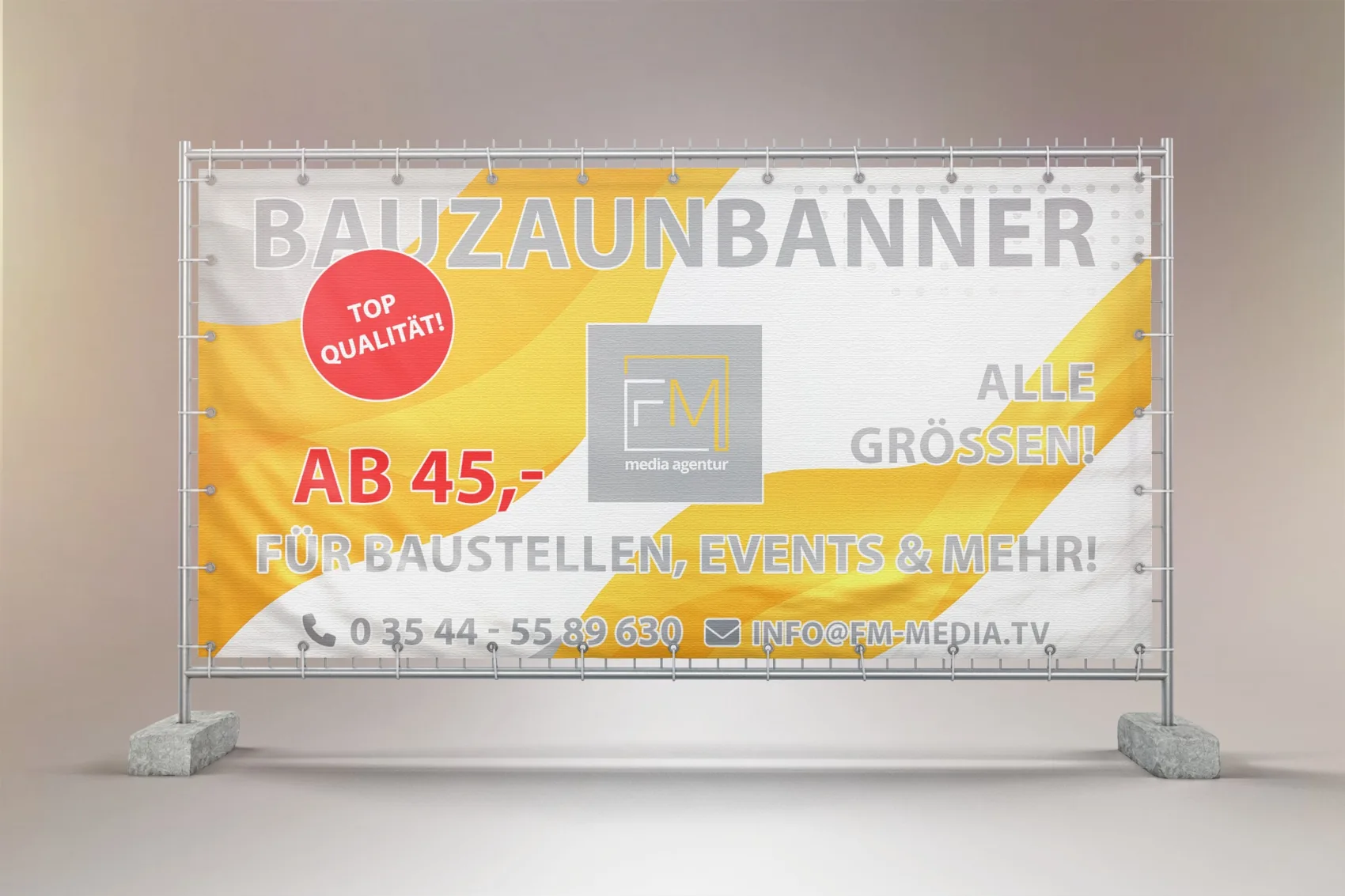 Produktvisualisierung für großformatige Werbebanner